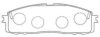 AISIN ASN-146 Brake Pad Set, disc brake